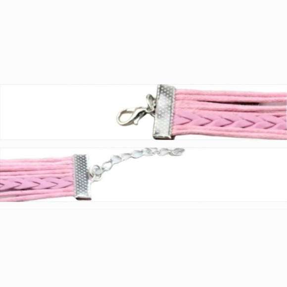 Owl Infinity Heart Pearl Purple White Pink Turquise Blue Layered Charm Bracelet - Picture 11 of 12